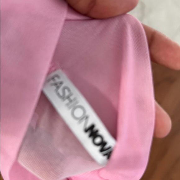 Fashion Nova Vibrant Pink Mesh Bodysuit - Picture 3 of 3